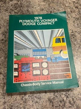 1978 Plymouth Voyager Dodge Compact Factory Service Manual Chrysler